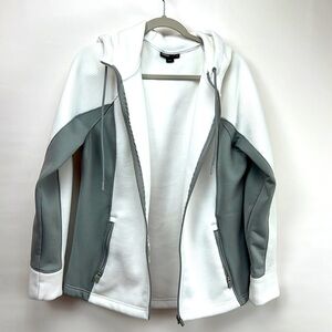 Swiss Tech Sweater white and gray color  size large.